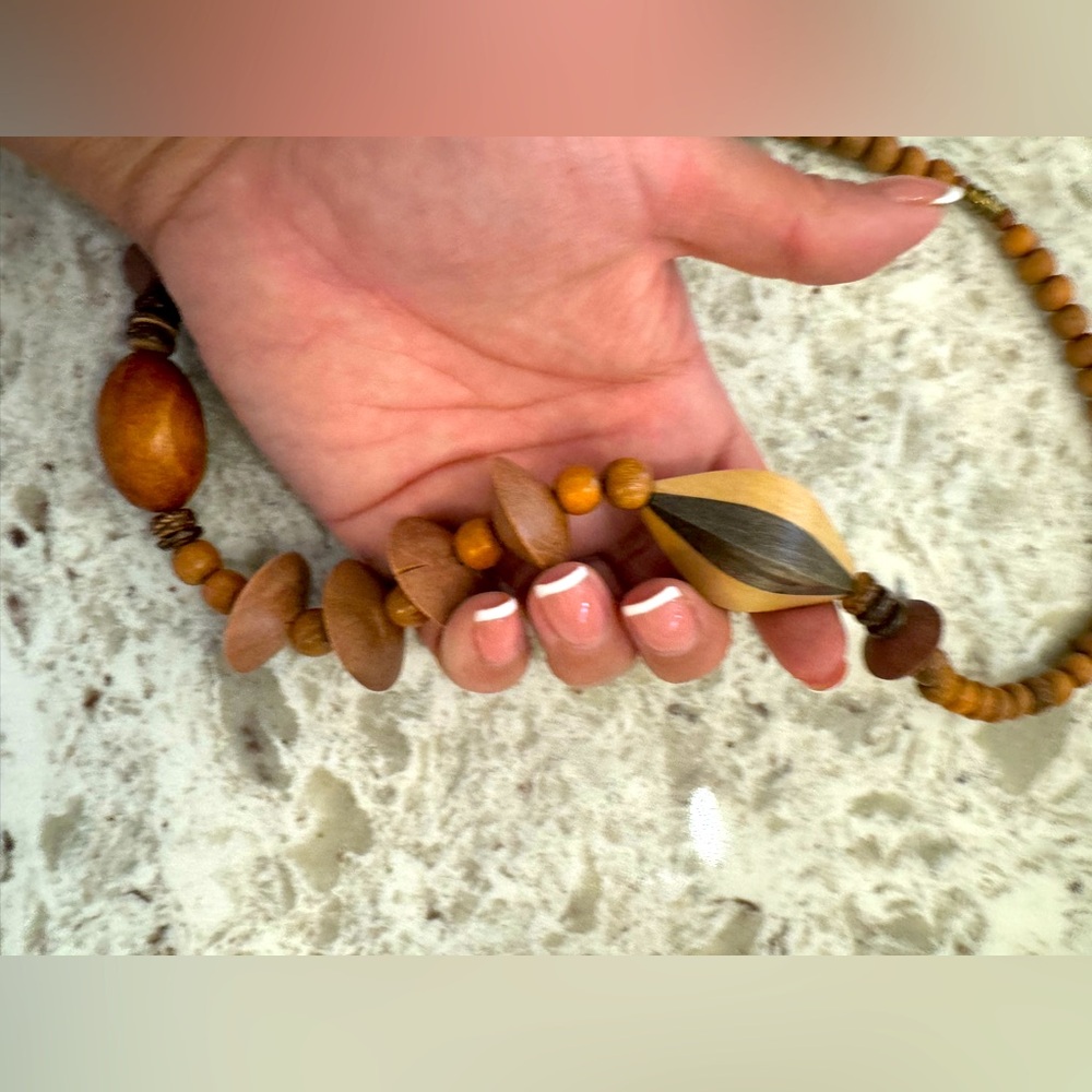 Vintage Wooden Necklace